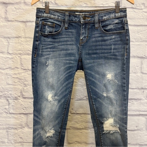 DayTrip 24 (0) Slouchy Lynx Ankle Straight Women’s Jeans Distressed Stretch - Picture 4 of 12